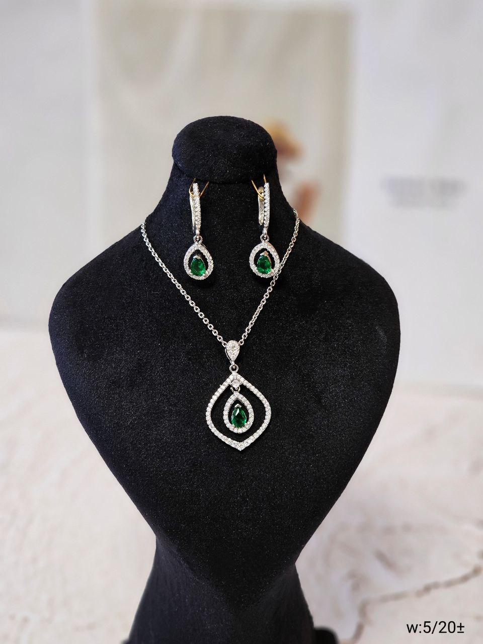 نیم ست میکرو نقره طرح چشم