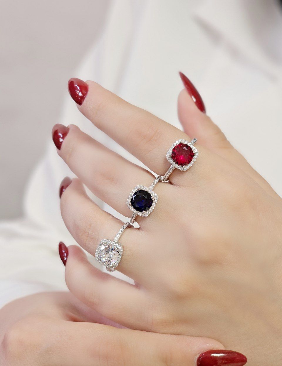 انگشتر نقره زنانه سنگ دار