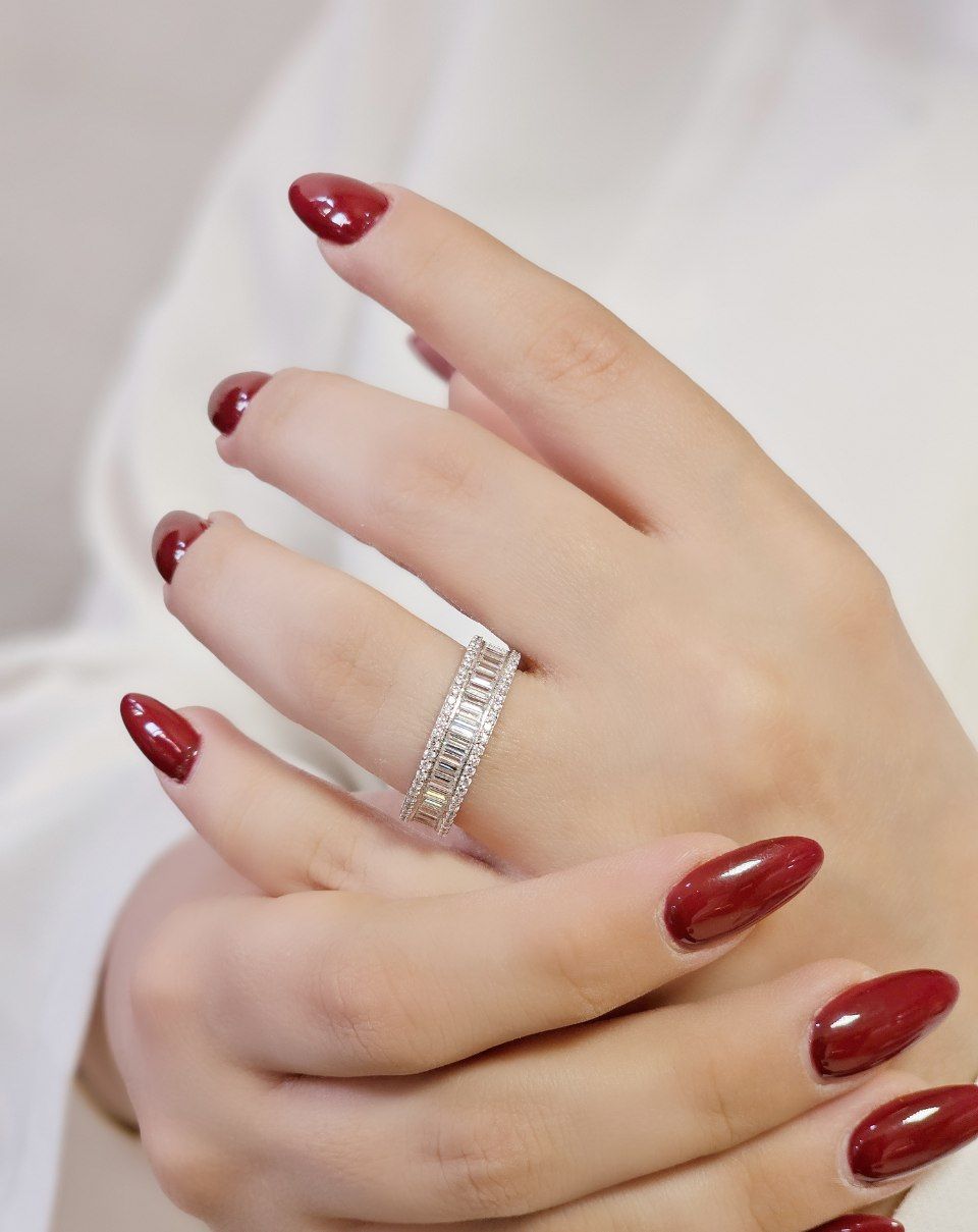 رینگ نگین دار نقره زنانه